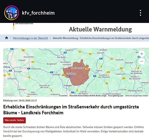 KVF Forchheim Schneelast